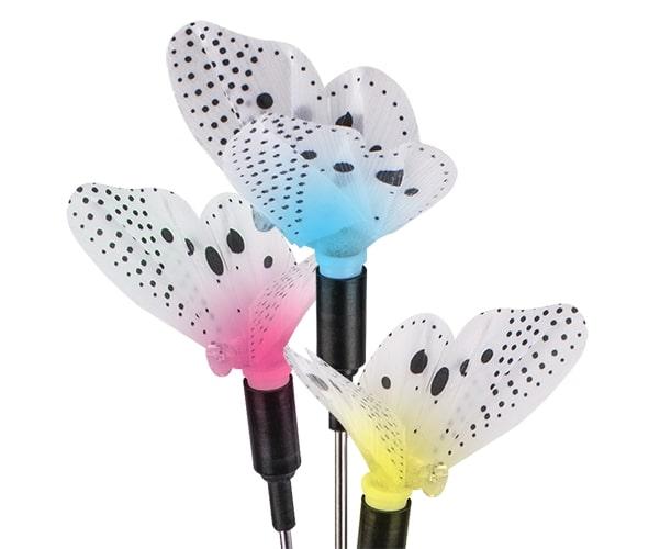 Рекомендуем купить Светильник светодиодный SLR-S01 садовый "бабочки" 5RGB h=1м мультиколор солнечная батарея ФАZА 5006898