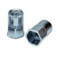 Купить заклепка м5x14 полушестигранная с внутренней резьбой и уменьшенным бортом, оц. сталь оптом | ПРОТОРГ