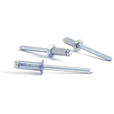 Рекомендуем купить Заклепка вытяжная открытая 4,8x18 с потайным бортом, алюминий / оц. сталь