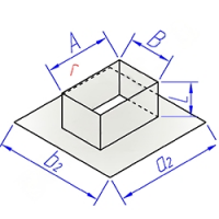 Купить врезка прямоугольного сечения в плоскость оптом | ПРОТОРГ