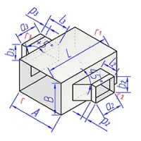 Купить крестовина прямоугольного сечения с прямоугольной косой врезкой оптом | ПРОТОРГ