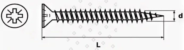 5.0x35 POZI желтый цинк - №2