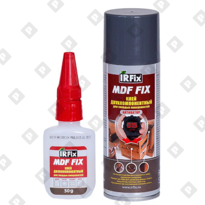 Клей цианоакрилатный двухкомпонентный IRFix MDF FIX, 200 мл/50 мл - №1