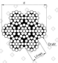 Трос ART 8382 (DIN 3060) Ø7 мм, конструкция 7х19, нерж. сталь А4