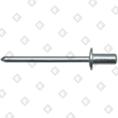 Заклепка вытяжная закрытая 4x9,5 со стандартным бортом, алюминий / алюминий - №1