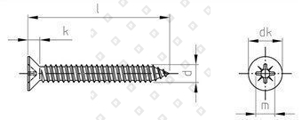 DIN 7982 A4 C 3,9X28 Z - №4