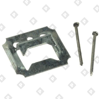 Кляймер №1 (с гвоздями) для ПВХ панелей толщиной до 5 мм, оц. сталь - №1