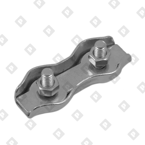 Зажим DUPLEX ART 8284 для троса Ø4мм, нерж. сталь А4 - №1