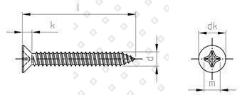 DIN 7982 A4 C 6,3X90 H - №4