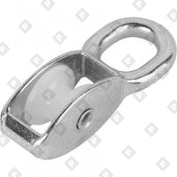 Блок одинарный 3/4" (20 мм) с пластиковым диском, оц. сталь - №1