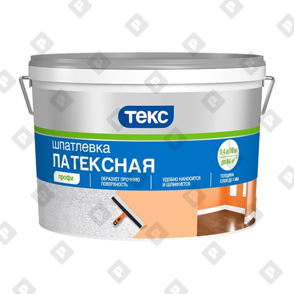 Шпаклёвка латексная Текс Профи (16 кг) - №1