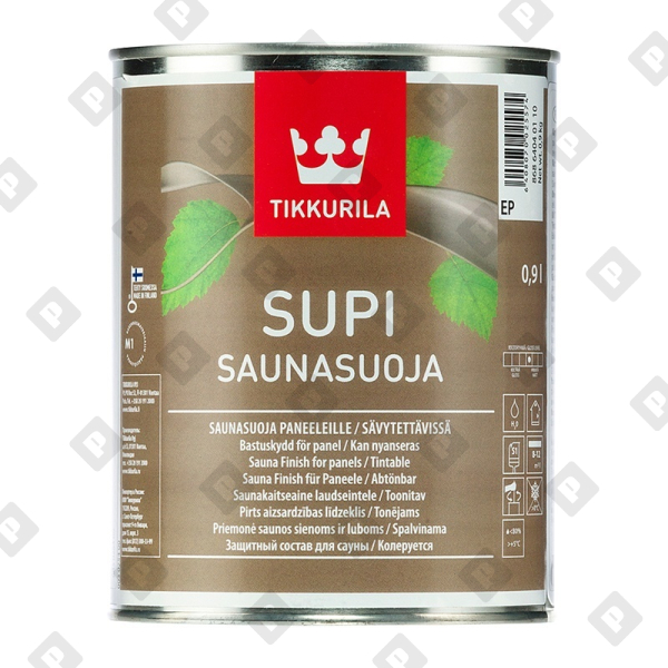 Защитный состав для саун Tikkurila Supi Saunasuoja полуматовый (0,9 л) - №1
