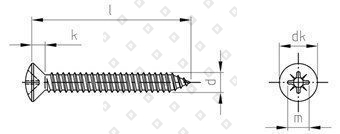 DIN 7983 A2 C 3,9X45 Z - №4