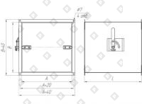 Дросель-клапан прямоугольного сечения - №1