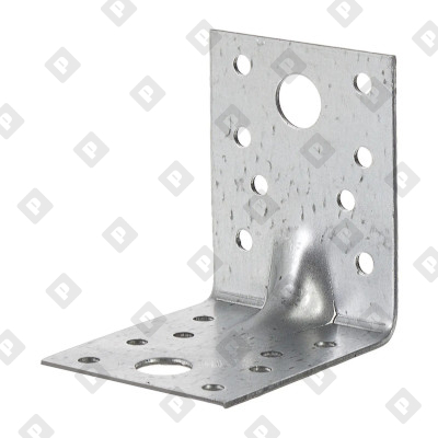 Крепежный усиленный уголок KUU 130x130x100x2 мм, оц. сталь - №1