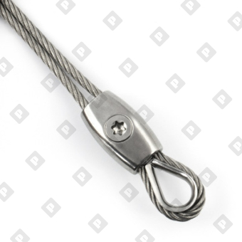 Зажим ART 814391 «Бочонок» для троса Ø2мм, нерж. сталь А4 - №2