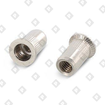 Заклепка-гайка ART 1023 M6x16 с потайным бортиком, с насечками, нерж. сталь А2 - №1