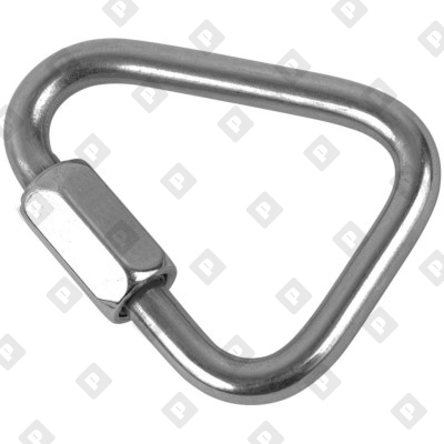 Карабин винтовой дельтавидный ART 8489 10 мм, нерж. сталь A4 - №1