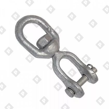 Вертлюг 38мм петля-вилка, оц. сталь - №1