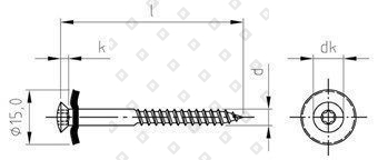 Art. 9087 A2 4,5X60 TX20 - RAL 7016 - №4