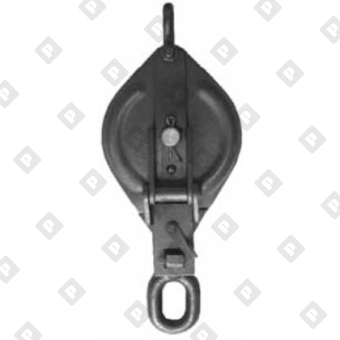 Блок одинарный монтажный грузовой с кольцом, г/п 0.5т - №2