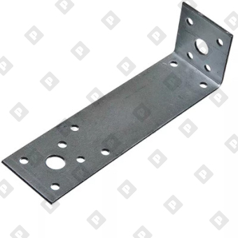 Крепежный уголок асимметричный KUAS 105x35x55x2 мм, оц. сталь - №1