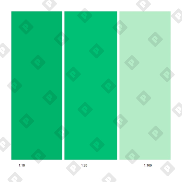 Колер для краски Текс универсальный зелёная (0,1 л) - №1