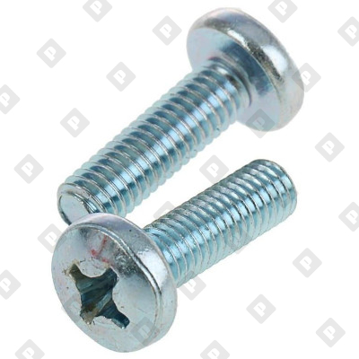 Винт DIN 7985 M4x10 с полуцилиндрической головкой и крестовым шлицем PH, кл. пр. 4.8, оц. сталь - №1