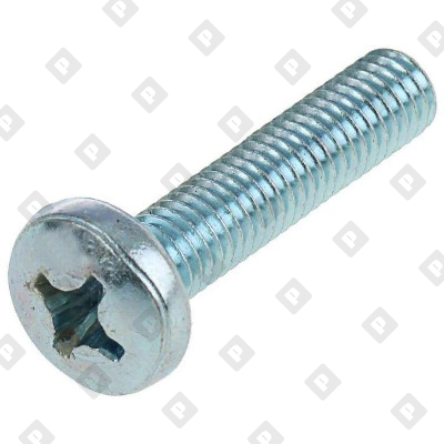 Винт DIN 7985 M4x10 с полуцилиндрической головкой и крестовым шлицем PH, кл. пр. 4.8, оц. сталь - №3