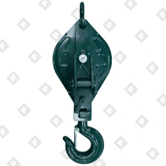 Блок двойной монтажный грузовой с крюком, г/п 4т - №1