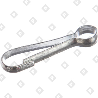 Карабин DIN 4293 пружинный тип 125 (тип А) 30мм, оц. сталь - №1