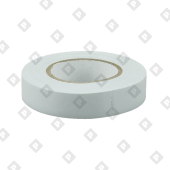Изолента ПВХ 15 мм белый (20 м) - №1