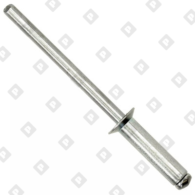 Заклепка вытяжная открытая 4x6 с потайным бортом, оц. сталь / оц. сталь - №1