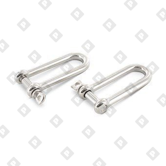 Скоба такелажная D-образная ART 8259 Ø6 мм удлиненная, нерж. сталь А4 - №1