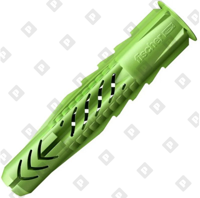Универсальный эко дюбель Fischer UX 12x70 GREEN K NV, упаковка блистер  4 шт - №5