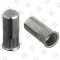 Заклепка М10x35 закрытая с внутренней резьбой, насечками и уменьшенным бортом, нерж. сталь A2 - №1