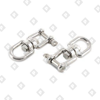 Вертлюг Art. 8255 петля-вилка 13мм, нерж. сталь A4 - №1