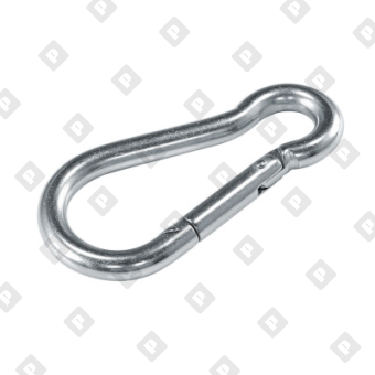 Карабин пожарный DIN 5299С 5x50, оц. сталь - №1